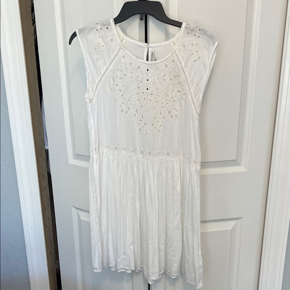 American Eagle White Dress, includes slip